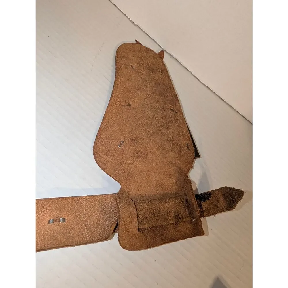 Vintage 1950s Kids Western Cowboy Toy Cap Gun Pistol Holster & Belt